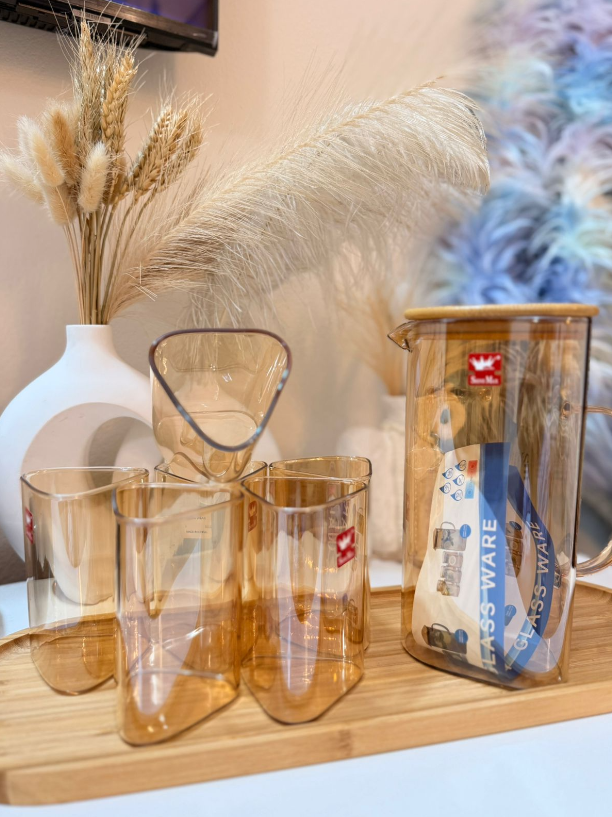 Shine Max Glass Ware Set (Triangle Shape)