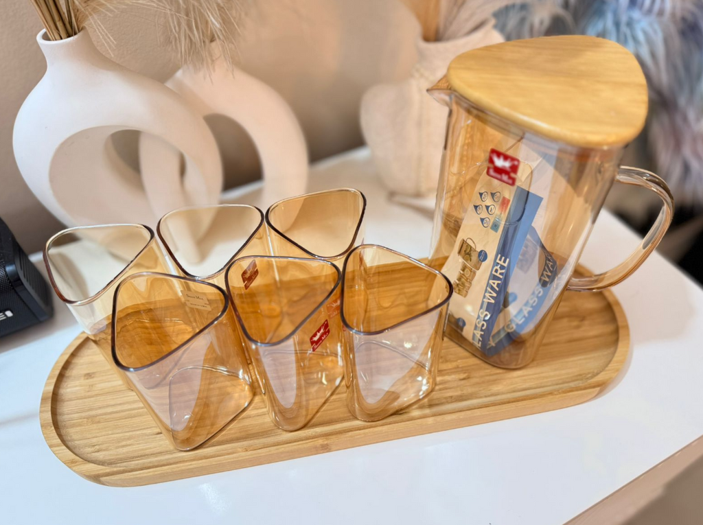 Shine Max Glass Ware Set (Triangle Shape)